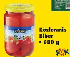 KÖZLENMİŞ BİBER 680 G KÖZLENMİŞ BİBER 680 G